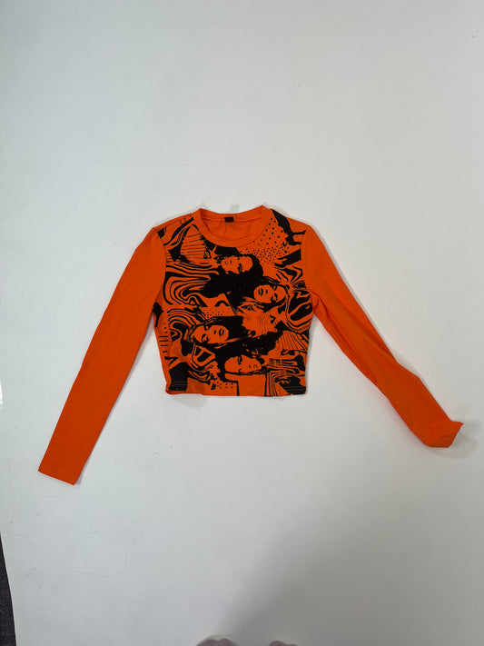 orange icon long sleeve