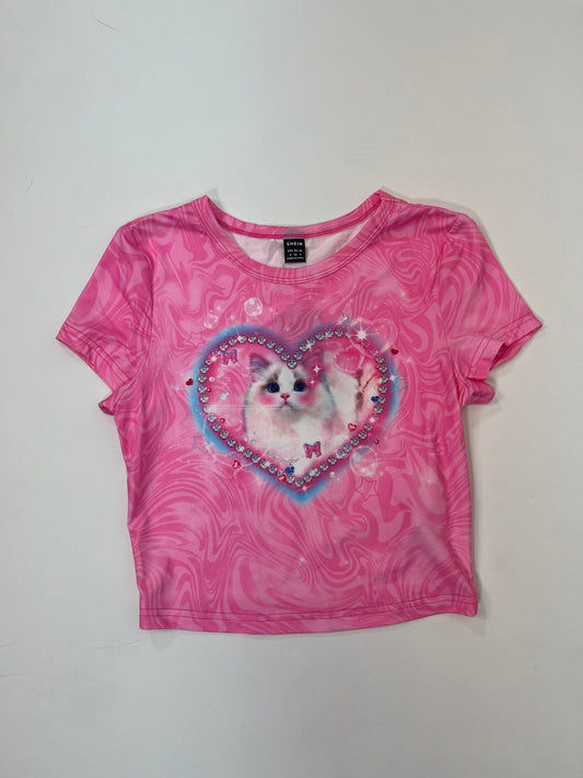 kitty cat baby tee