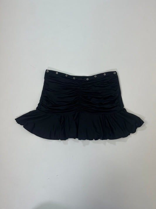 ruched eyelet skirt