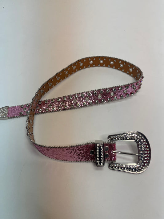 pink glitter belt